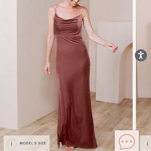 Revelry Bridesmaid Skye Velvet Dress